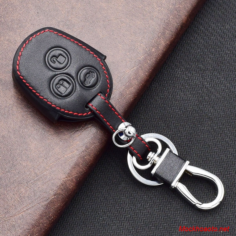 Bao da chìa khóa xe hơi,ô tô Ford 3 nút cho Ford Fiesta C-Max KA GALAXY Straight Key