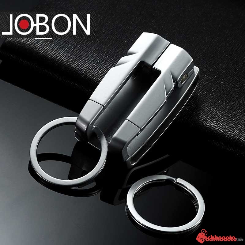 Móc khóa đeo thắt lưng hợp kim không rỉ Jobon MK194 (Màu bạc)